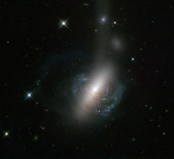 The messy result of a galactic collision