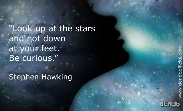 Stephen Hawking: Guardate in alto verso le stelle! - Look up at the stars!