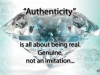 authenticity