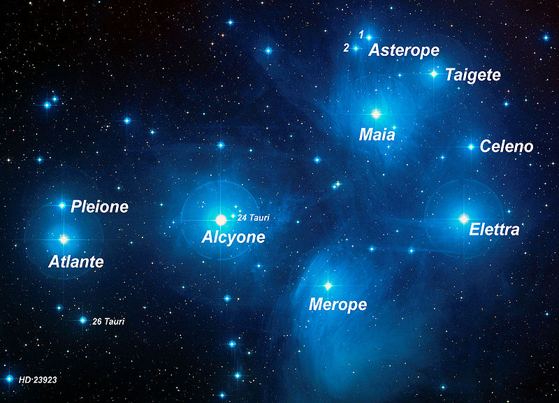Sardegna - Nuraghi: una riproduzione delle 7 stelle principali dell' ammasso delle Pleiadi?