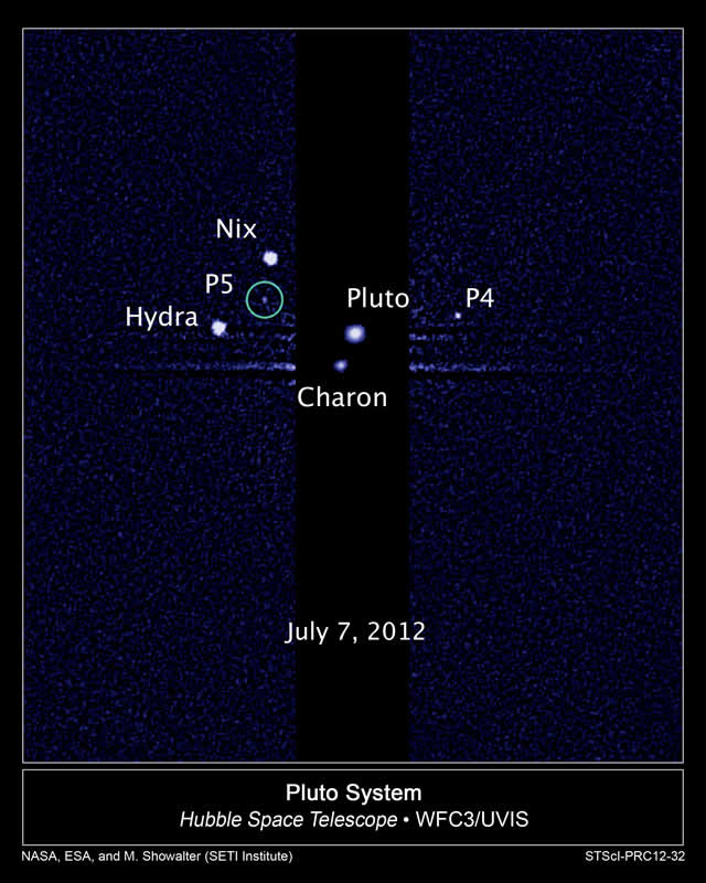 Hubble Discovers a Fifth Moon Orbiting Pluto - Scoperta la quinta Luna di Plutone