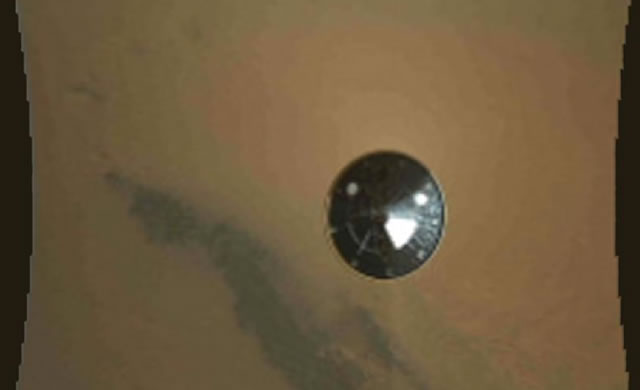 #Curiosity: A terrestrial flying saucer on Mars - Un disco volante terrestre su Marte!