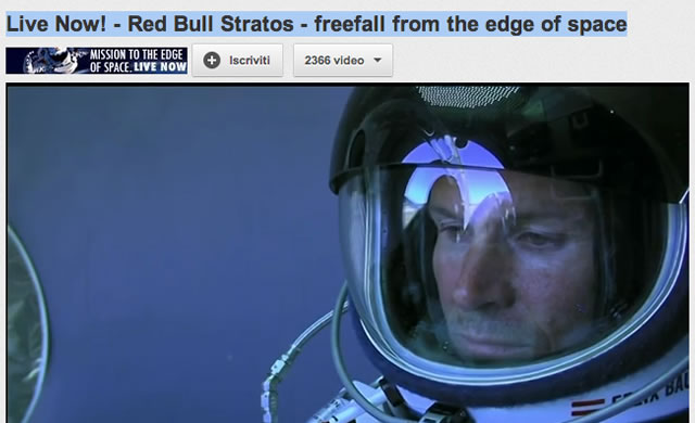 Live Now! - Red Bull Stratos - freefall from the edge of space