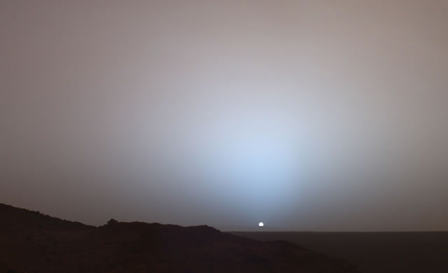 Tramonto su Marte - Sunset on Mars