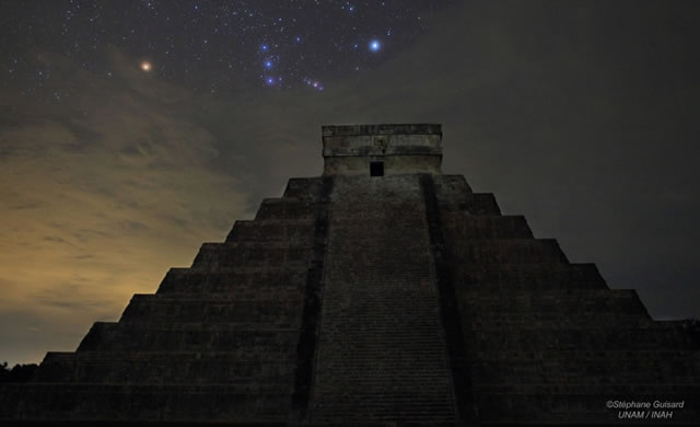 2012 December 21, Orion over El Castillo - 21 Dicembre 2012, Orione sopra a El Castillo