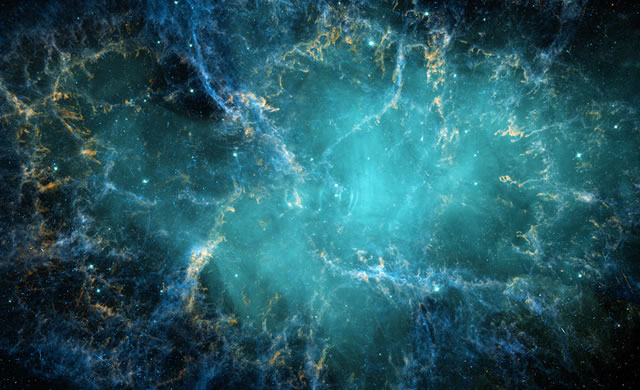 Hubble: La Nebulosa del Granchio in Blu - Crab Nebula gets the "Blues"
