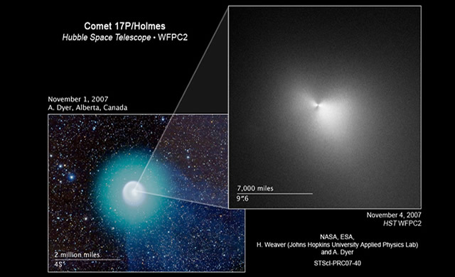 2007: Hubble entra nel cuore di una misteriosa cometa - 2007: Hubble Zooms In on Heart of Mystery Comet