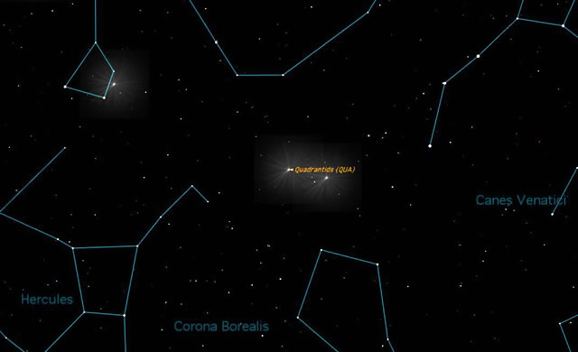 Quadrantidi: le prime "stelle cadenti" del 2013 - First Meteor Shower of 2013 Peaks This Week