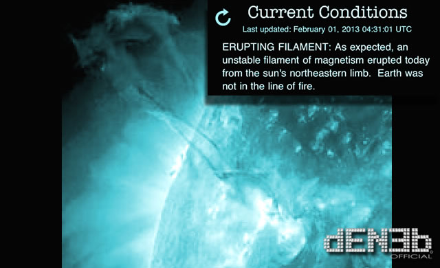 Attività Solare: L'eruzione di un filamento magnetico - Space Weather: Erupting Magnetic Filament