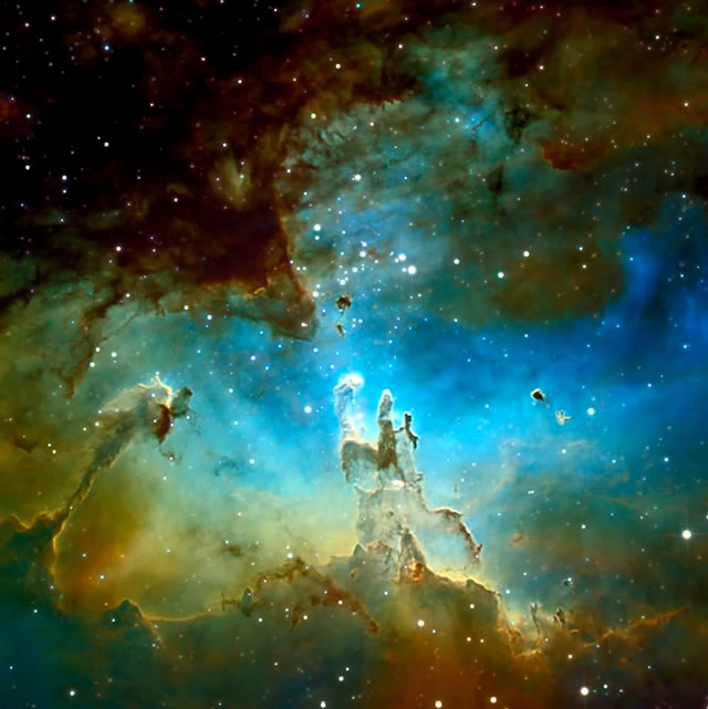 M16: Formazione Stellare nella Nebulosa Aquila - M16: The Pillars of Eagle Castle 