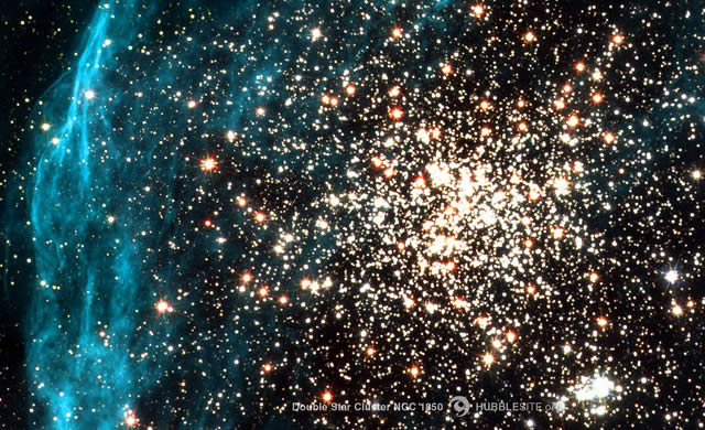 Hubble: I doppio Ammasso Stellare NGC 1850 - Hubble: The Double Cluster NGC 1850