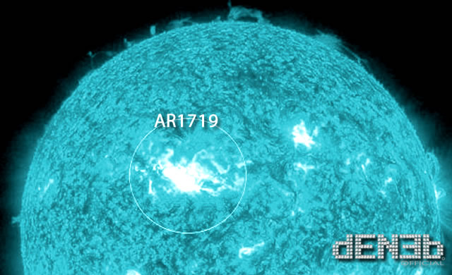 Attività Solare: AR1719 Regione attiva forse per flare di classe X - Space Weather: AR1719 has energy for X-class solar flare