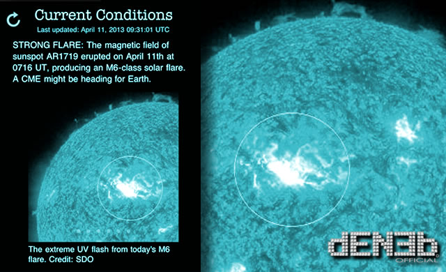 Attività Solare: Brillamento di Classe M6.5 - Space Weather: M6 Class Solar Flare