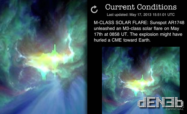 Attività Solare: AR1748, Nuovo Solar Flare Classe M3 - Space Weather: AR1748 M3-class solar flare