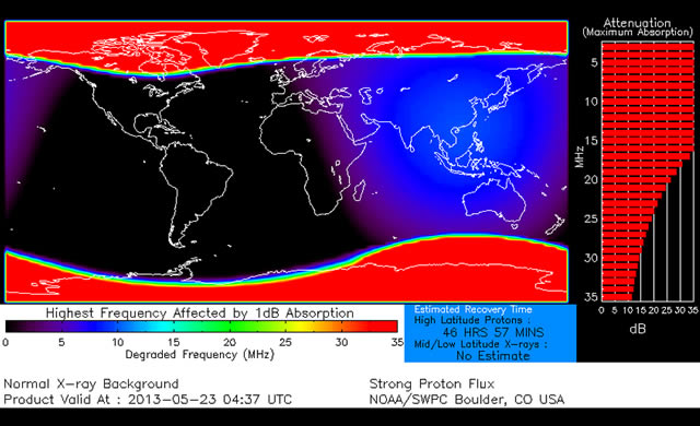 Attività Solare: Forte Tempesta Solare di Radiazioni S3 in corso - Space Weather: Strong S3 class Solar Radiation Storm in progress