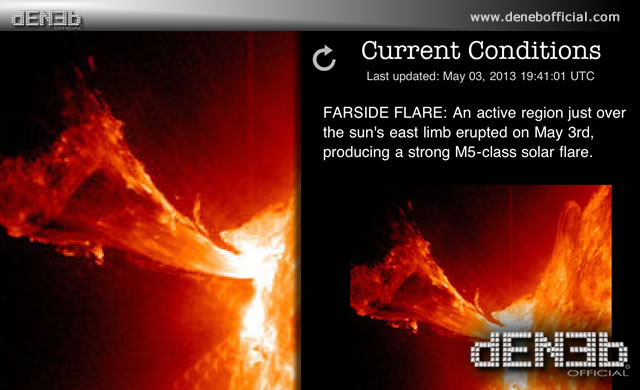 Attività Solare: Dopo un solar flare di Classe M1.1 eccone un altro M5.7 - Space Weather: M5.7 flare peaked at 3 May 1732 UT