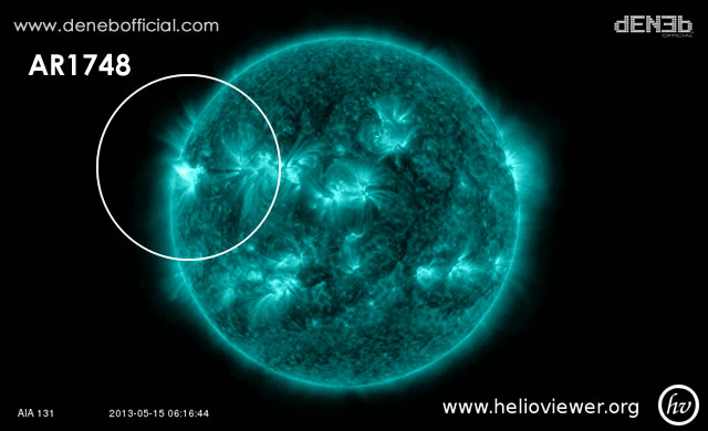 SDO - AIA AR1748 15 Maggio 2013