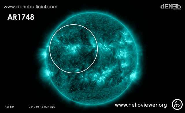 SDO AIA AR1748 18 Maggio 2013