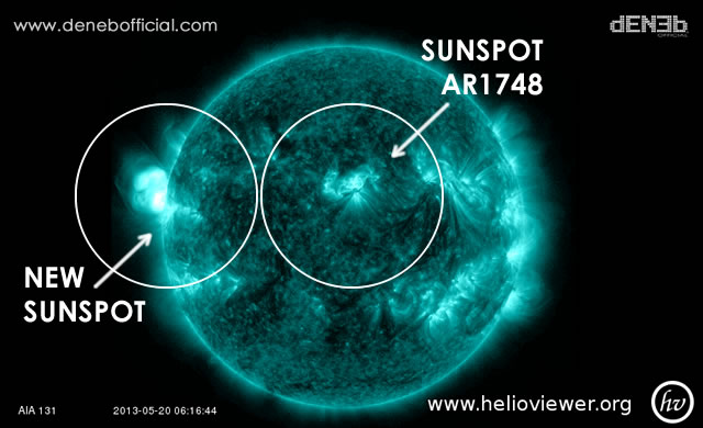 AR1748 and a new Sunspot