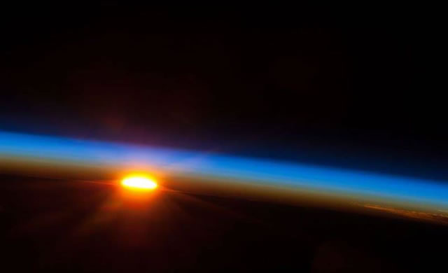 Sunrise and Sunset from Space