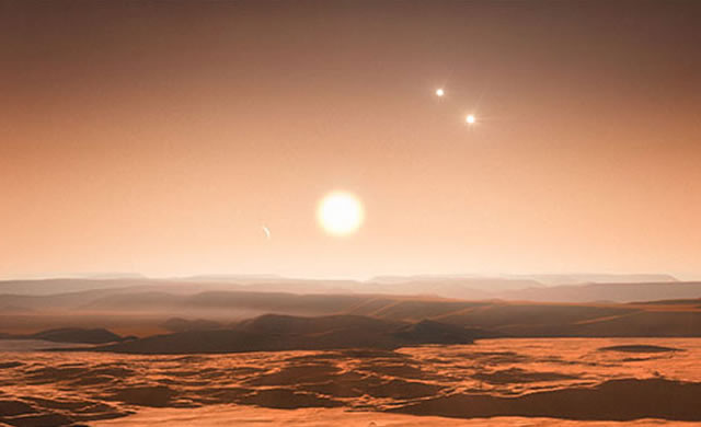 ESO: Tre pianeti nella zona abitabile di una stella vicina — Riesaminata Gliese 667C - Three Planets in Habitable Zone of Nearby Star — Gliese 667C reexamined