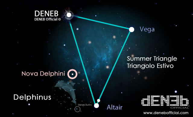 Costellazione del Delfino: E' nata una Stella! - A New Nova has appeared in the Constellation Delphinus. 