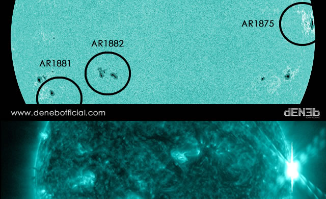 Attività Solare: Ennesimo Brillamento X2.3 - Space Weather: another X2 solar flare, this one from departing sunspot AR1875