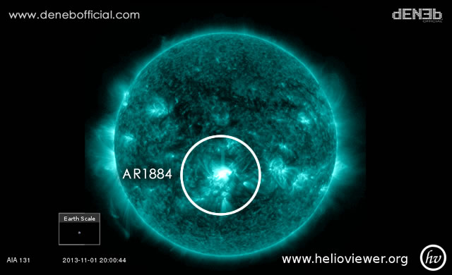 Attività Solare: AR1884 debutta con un brillamento M6 - Space Weather: Sunspot AR1884 unleashed a M6-class solar flare