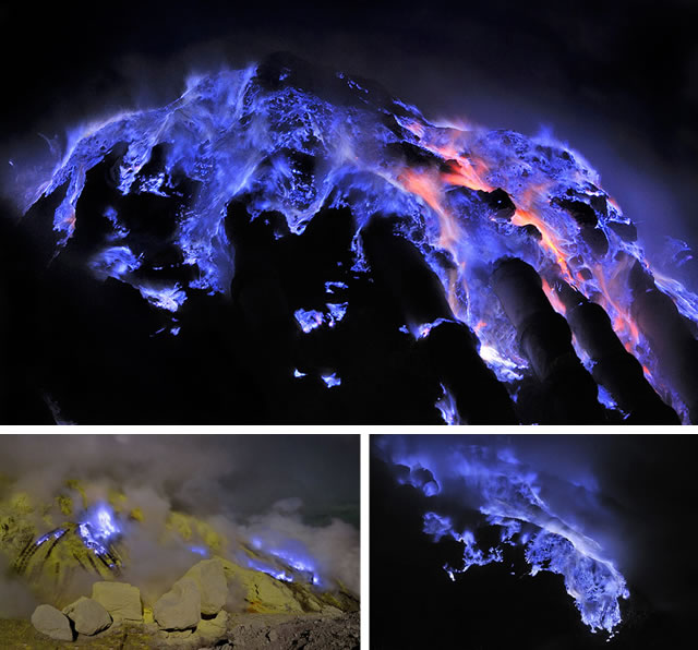 Kawah Ijen: Il Vulcano che erutta lava BLU - The volcano that spews BLUE lava
