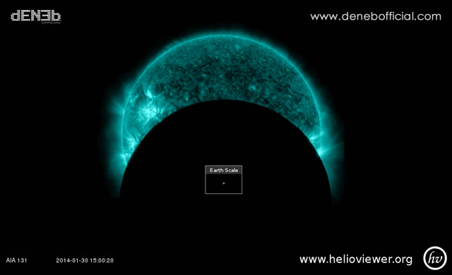 Succede adesso: Il Transito della Luna sul Sole - Lunar Transit of The Sun, Underway Now