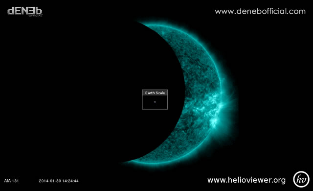 Succede adesso: Il Transito della Luna sul Sole - Lunar Transit of The Sun, Underway Now