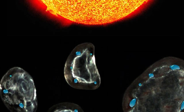 Vento Solare e Polvere Stellare Creano nuova Sorgente d'Acqua - Solar wind and space dust create new source of water, laboratory study suggests