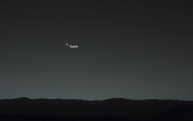 Curiosity: Quella Stella che Brilla nel Cielo Notturno di Marte, è la Terra - Bright 'Evening Star' Seen from Mars is Earth