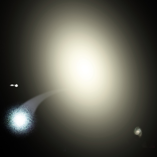 Un Intero Ammasso Stellare Espulso dalla Sua Galassia - Entire Star Cluster Thrown Out of its Galaxy