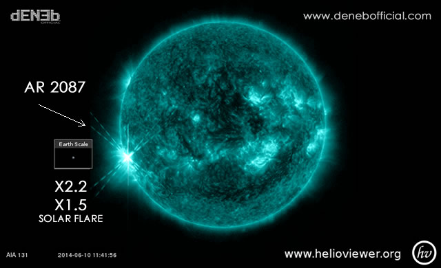 Attività Solare in Aumento: 2 X- Flares in un'ora - Space Weather: Two X-Flares detected this morning 