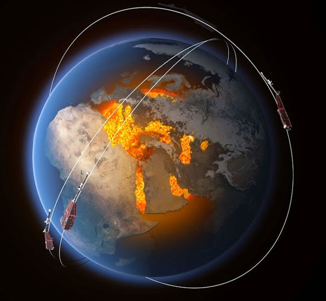 ESA: Swarm Rivela Cambiamenti nel Magnetismo Terrestre - Swarm reveals Earth's Changing Magnetism