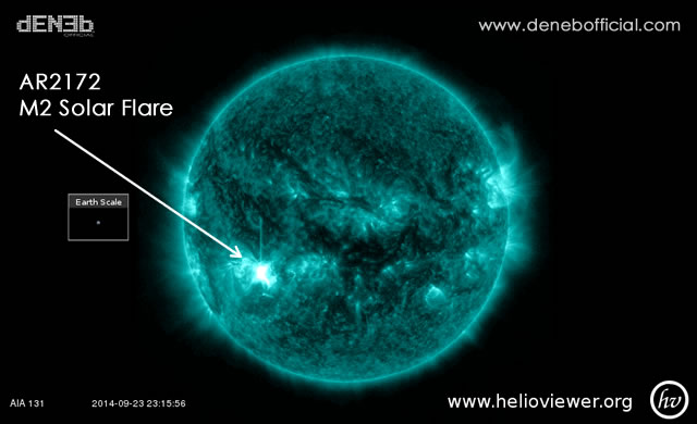 Attività Solare: Solar Flare M2 - Space Weather: M2 Solar Flare