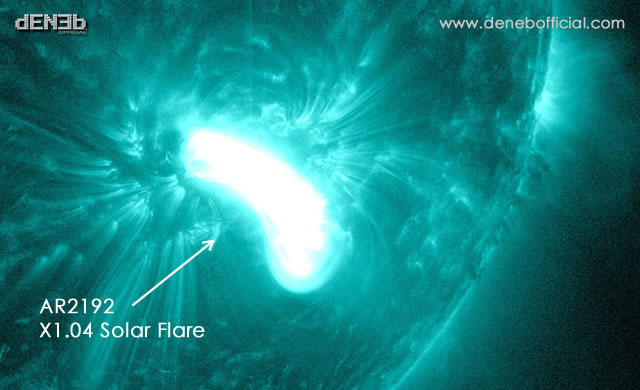 Attività Solare: Ancora XFlare! - Space Weather: Sunspot AR2192 did it again! 