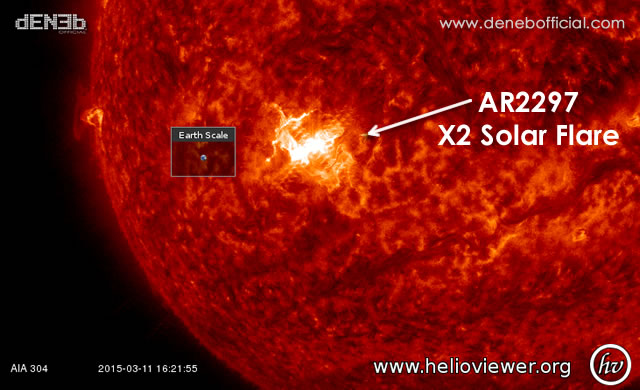 Attività Solare: Radio Blackout + X2 Solar Flare #SpaceWeather